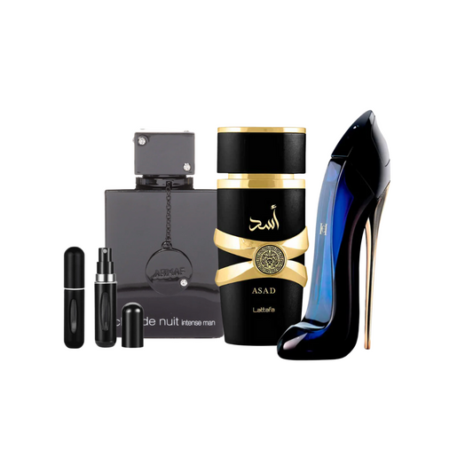 Perfumero + Club De Nuit Intense + Asad Lattafa + Good Girl