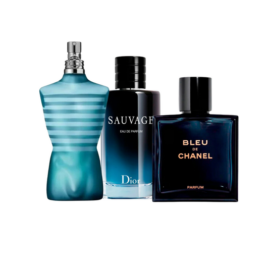 Gaultier Le Mâle + Dior Sauvage + Bleu Channel